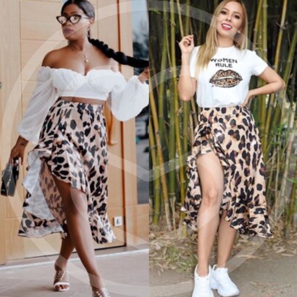 YUMA Leopard Print Midi Skirt - Picture 3 of 5